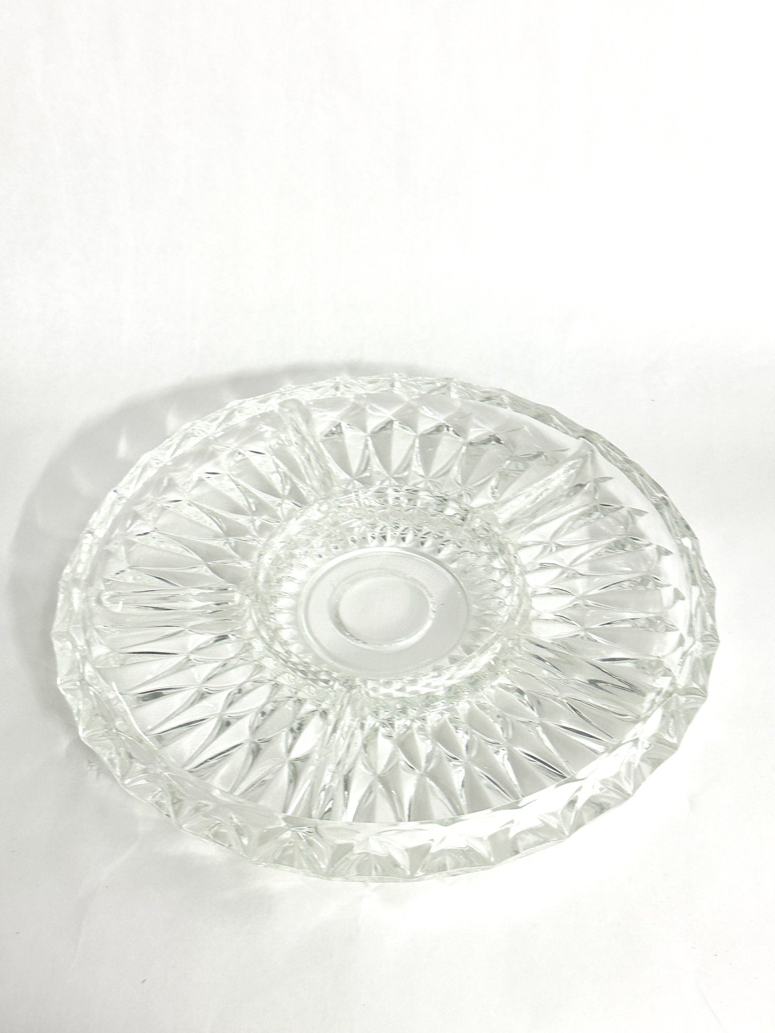 Patterned Glass Snack Platter